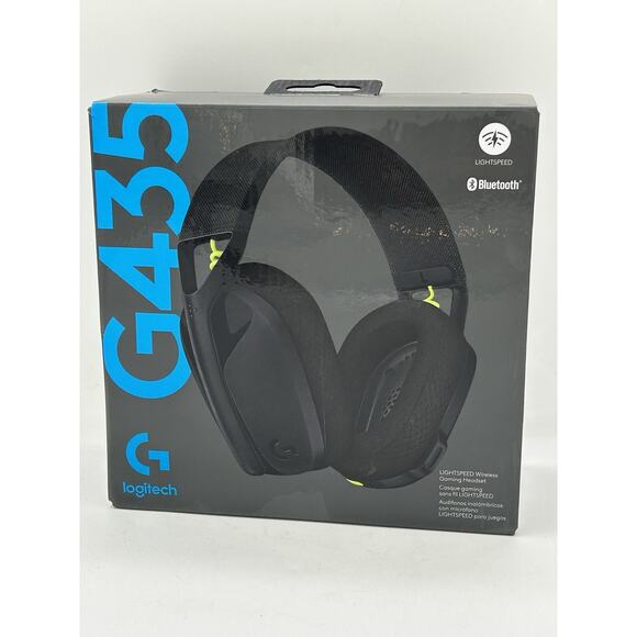 Logitech G435 Wireless Gaming Headset - Black/Neon Yellow - Picture 4 of 7